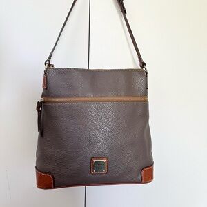 Dooney & Bourke Pebble Grain Leather Crossbody in Grey